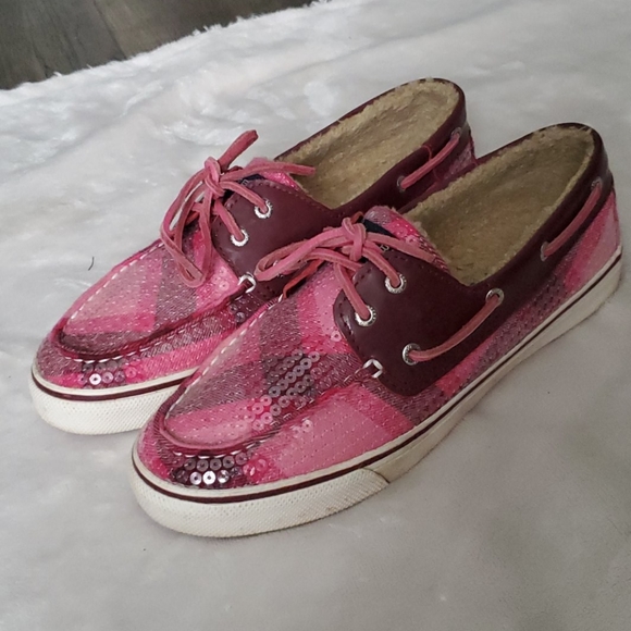 Sperry Top Sider Bahama Rose Sequin Cord Plaid - Picture 3 of 8